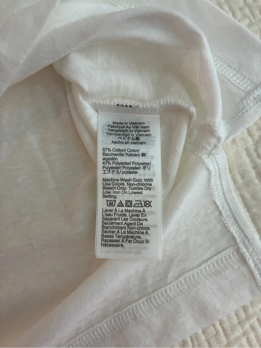 J. Crew White Short-Sleeve Pocket Tee Medium